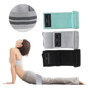 China Gray Latex Yoga Stretching Strap Rehabilitation Training Belt Bands on sale