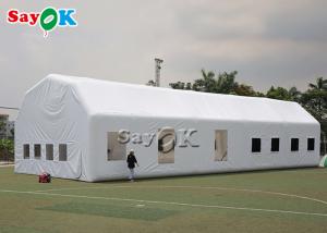 China Inflatable Work Tent Waterproof White 20x10x5.5mH Inflatable Automotive Paint Booth on sale