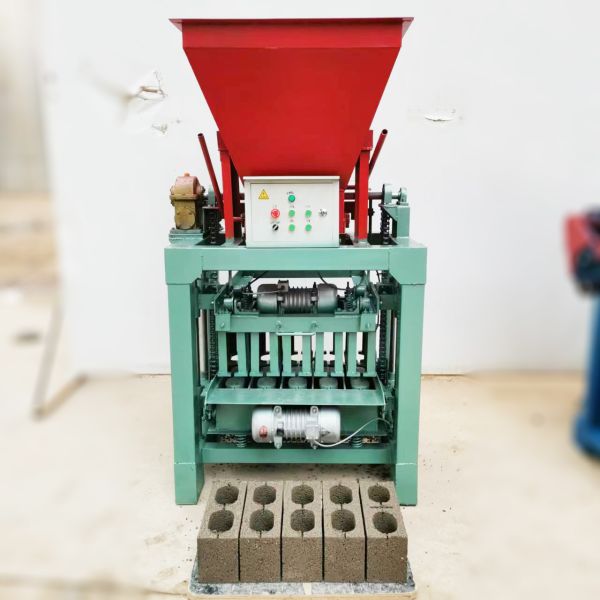 Portable Small Mini Manual diesel Generator Block Brick Making Machinery Hollow Cement Concrete Automatic Mobile Paving