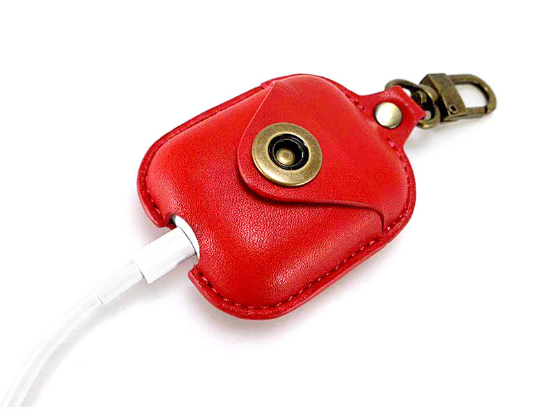 For AirPods 2 & 1 Leather Case Protective Silicone Cover and Skin Compatible with Apple AirPods