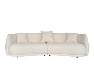 Quality Timber Legs Sectional Fabric Sofa High Density Foam Seats Cloth Sectional Sofa for sale