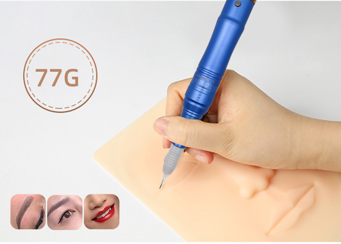 1A 18000R/Min Blue Permanent Makeup Machine Stable And Safe Metal Aluminum alloy