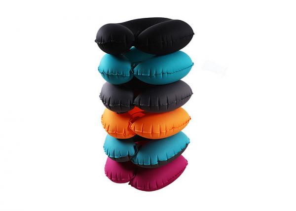 Buy Colorful Inflatable Neck Pillow , U Shaped Neck Pillow Pressure Dispersing at wholesale prices
