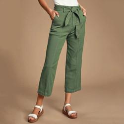 Quality OEM Fashion Casual Pants Green Women Cargo Pants With Utility Pockets for sale
