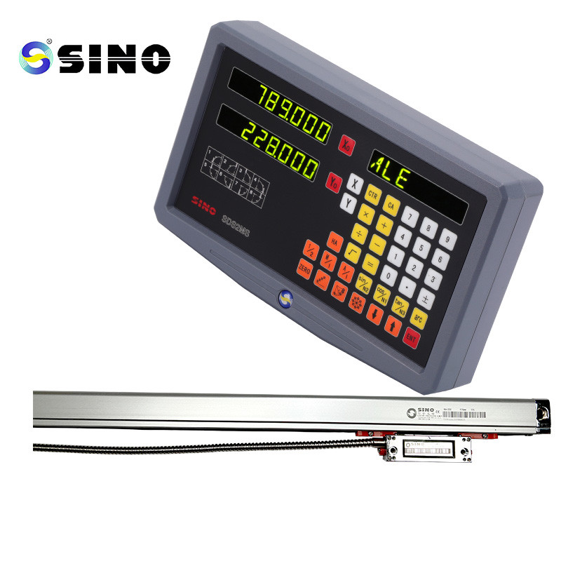 SINO TTL RoHS 2 Axis Digital Readout SDS2MS For Lathe , Multifunctional DRO Measuring Systems with linear encoder