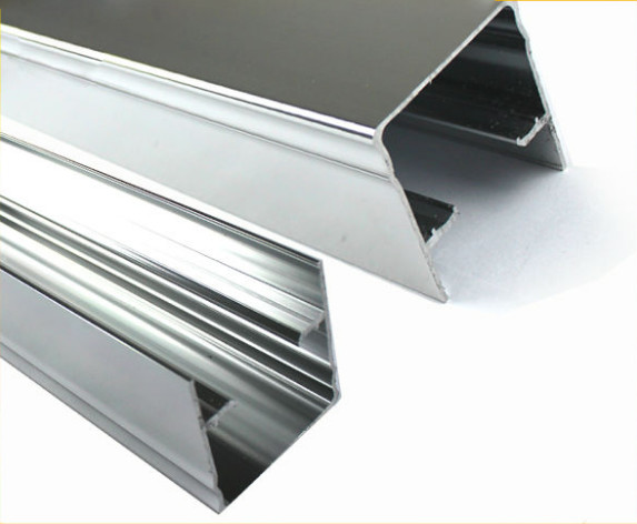 Square Mechanically Polished Aluminium Profile , Extrusion For Building Material