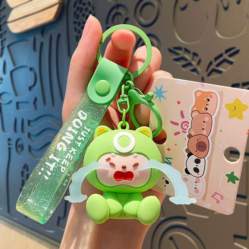 Soft Silicone Custom Keychain Charms Stainless Key For Fashionable Bags Purse Handbag
