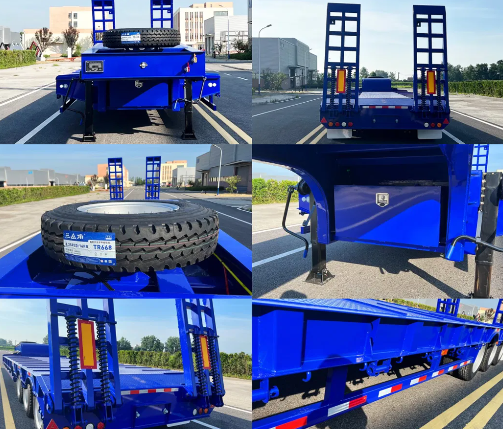 CIMC high quality steel China factory price 3/ 4 /5 Axle 48-60 Ton Warehouse Railing/Flatbed for Sale Flatbed Semi Trailer