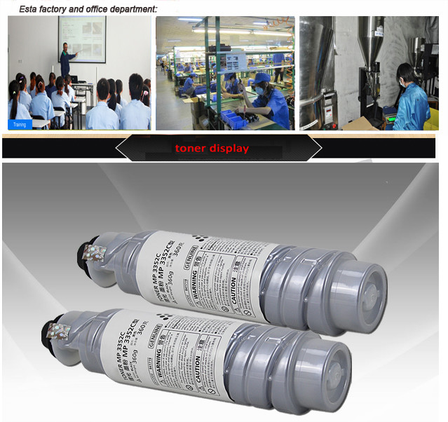 Ricoh MP3352 / 3353 Copier Toner Cartridge for MP3350 2851 3351 2852 3352