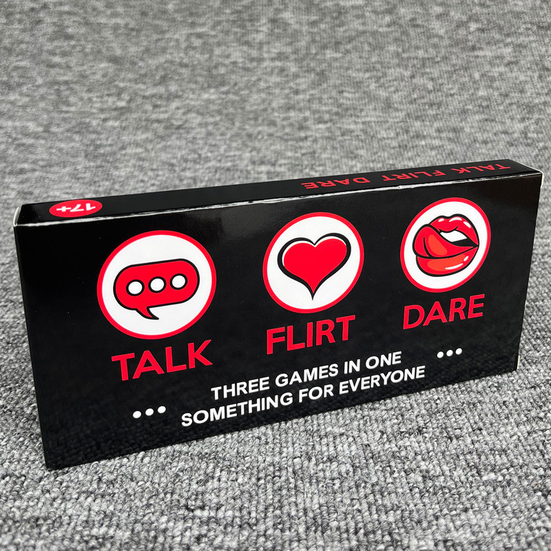 Custom Talk Flirt Dare Romantic and Adventurous Game Card Printing for Couples In The UK