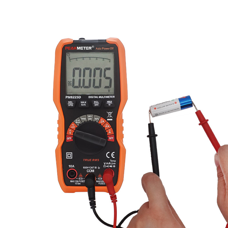 Auto Range Digital Multimeter REL VFD measurement temperature test AC DC instrument NCV Live Wire Detection