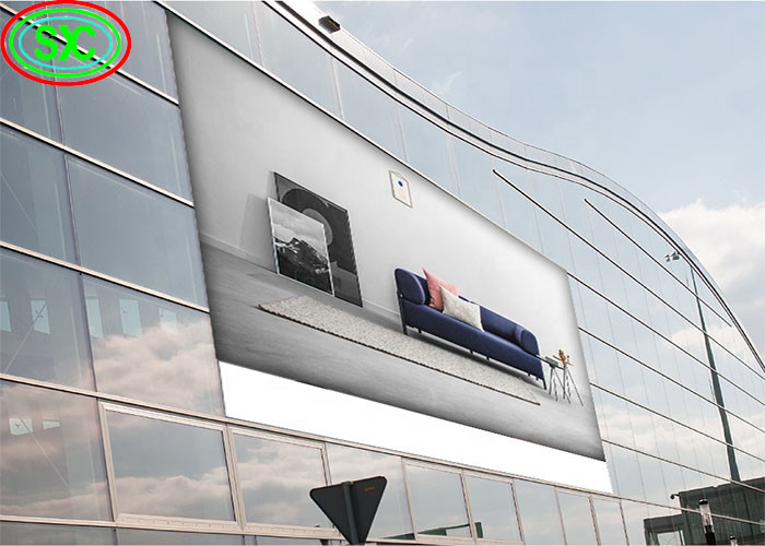 Outdoor Waterproof And Moistureproof Solid/Iron Box HD 250*250mm P4.81 LED Advertising Screen