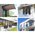 Clear Sun Shade 60x100cm Door Window Awning Canopy