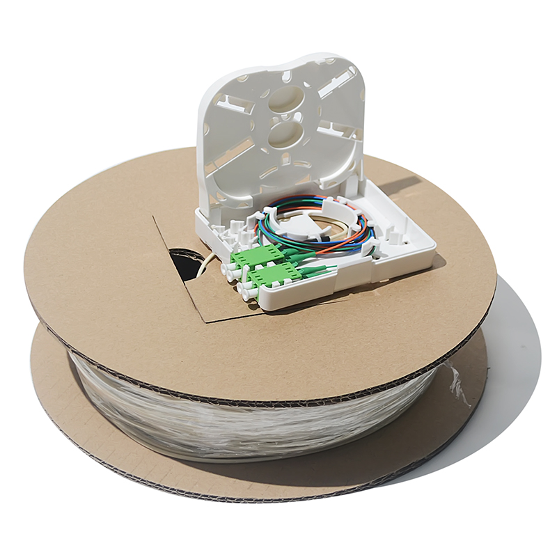 2 Cores Indoor Fiber Optic Terminal Box Wall Mounted 86mm Size