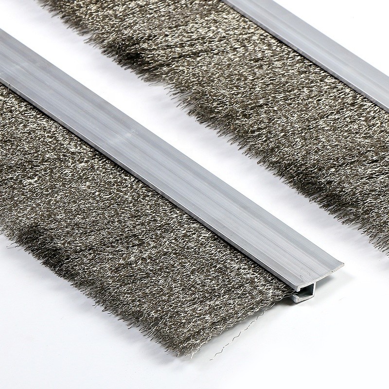 Stainless Steel Wire Polishing Industrial Brush Strip Weatherproof ODM