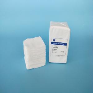 Quality Cotton Sterile Medical Gauze Swabs White Color With Folded / Unfolded Edges for sale