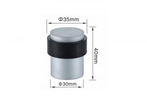 Quality Aluminium Alloy Magnetic Door Catch , Solid Modern Door Stops Easily Pull Push for sale