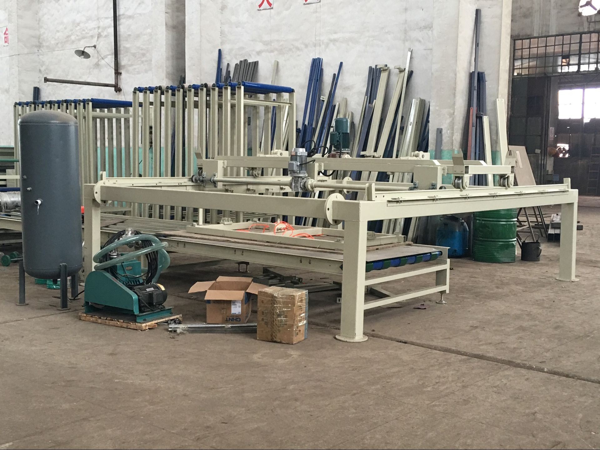 Fully Automatic mgo board Machine with Glue Spreading and Veneering drying Process