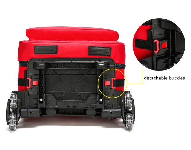 Multifunctional Medical First Aid Bag 1800D Waterproof Medical Trolley Bag