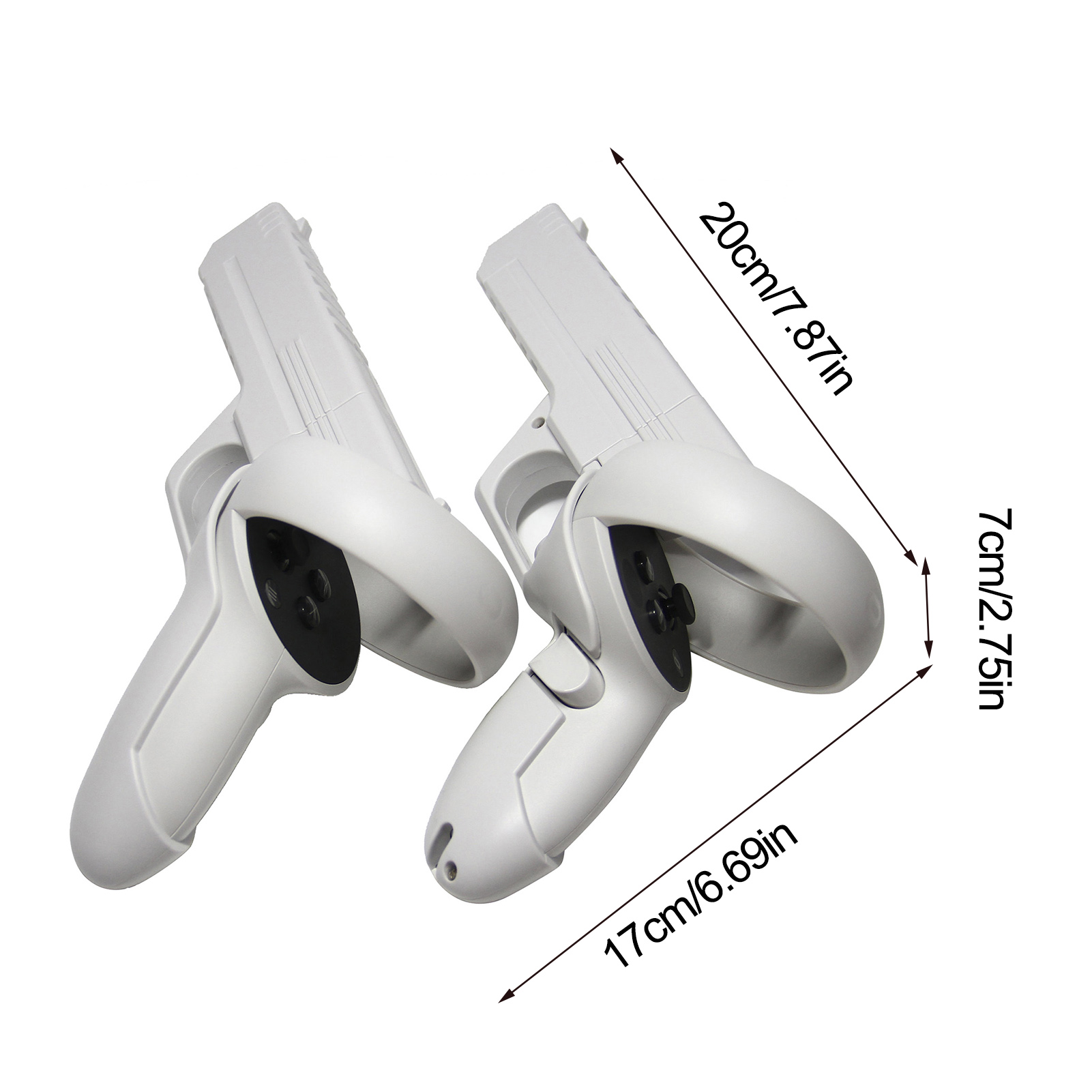 Shooting Grip Handle VR Gaming Accessories Oculus Quest 2 Touch Controllers