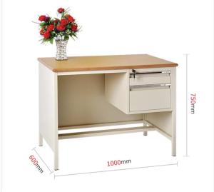Quality Knock Down Structure Office Table Desk With 25mm Wooden Desktop for sale