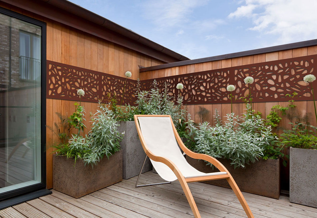 Custom stainless steel outdoor partition privacy garden screen