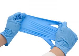 Quality Powder Free Disposable Nitrile Examination Gloves Vinyl Material Working Safety for sale