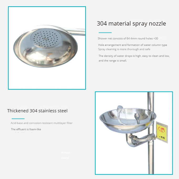 Spray Eye Washer ABS Plastic Composite Eye Washer Emergency Device For Laboratory Plant Inspection Eye Washer