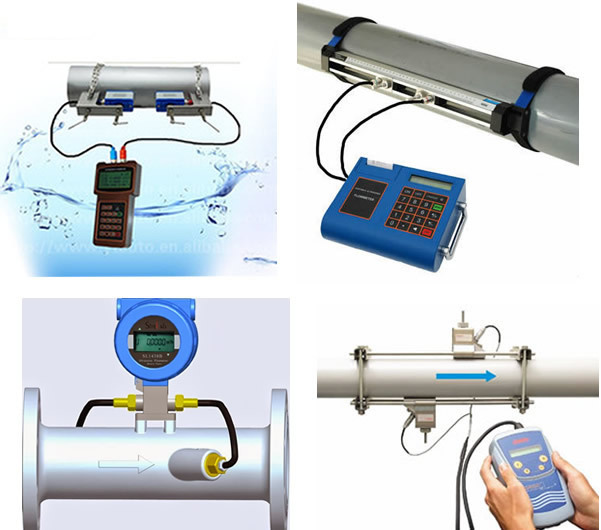 smart digital battery operated portable ultrasonic flow meter for measuring gasoline