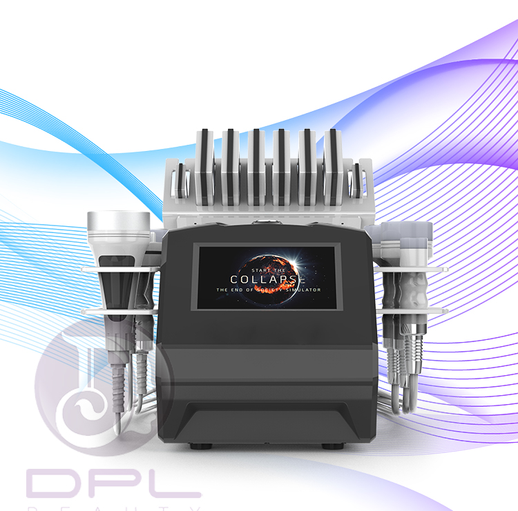 DPL cavitation et radiofrquence 6 In 1 80K Vacuum Cavitation System Radio Frequency R F Cavitation Slimming Beauty Machine