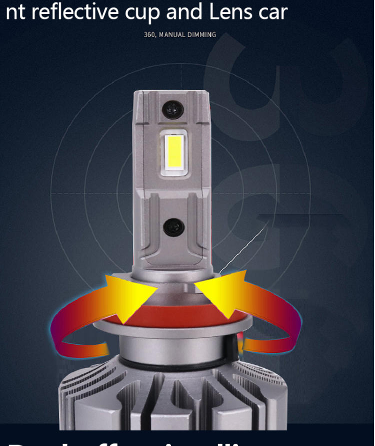 S5 LED Car Headlight Bulbs H11 H4 H7 9005 HB3 9006 HB4 H13 9004 9007 DRLs H1 880 H3 Fog Light