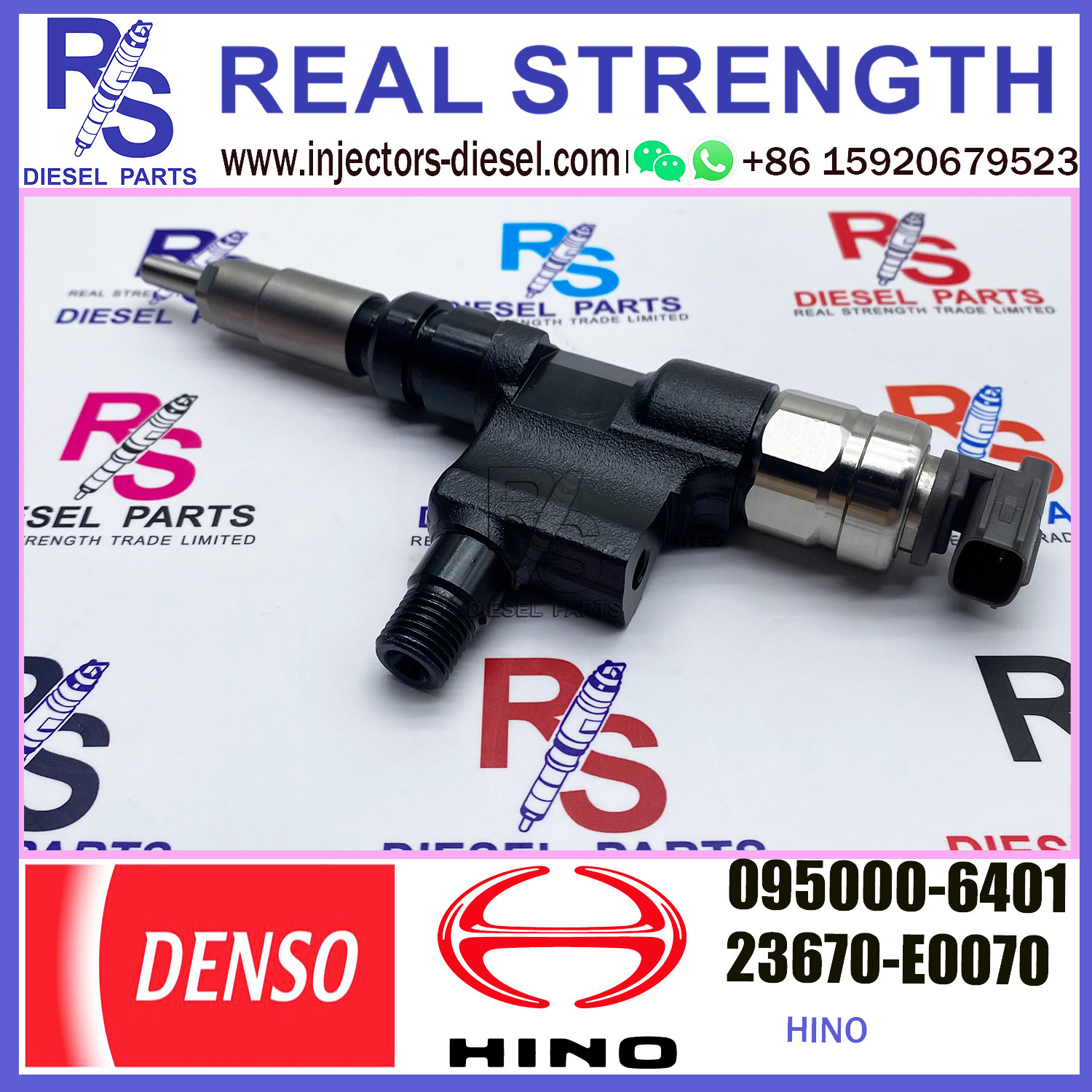 Diesel Common Rail Injector 095000-6401 095000-6400 095000-6402 For HINO 23670-E0070 23670-E0071