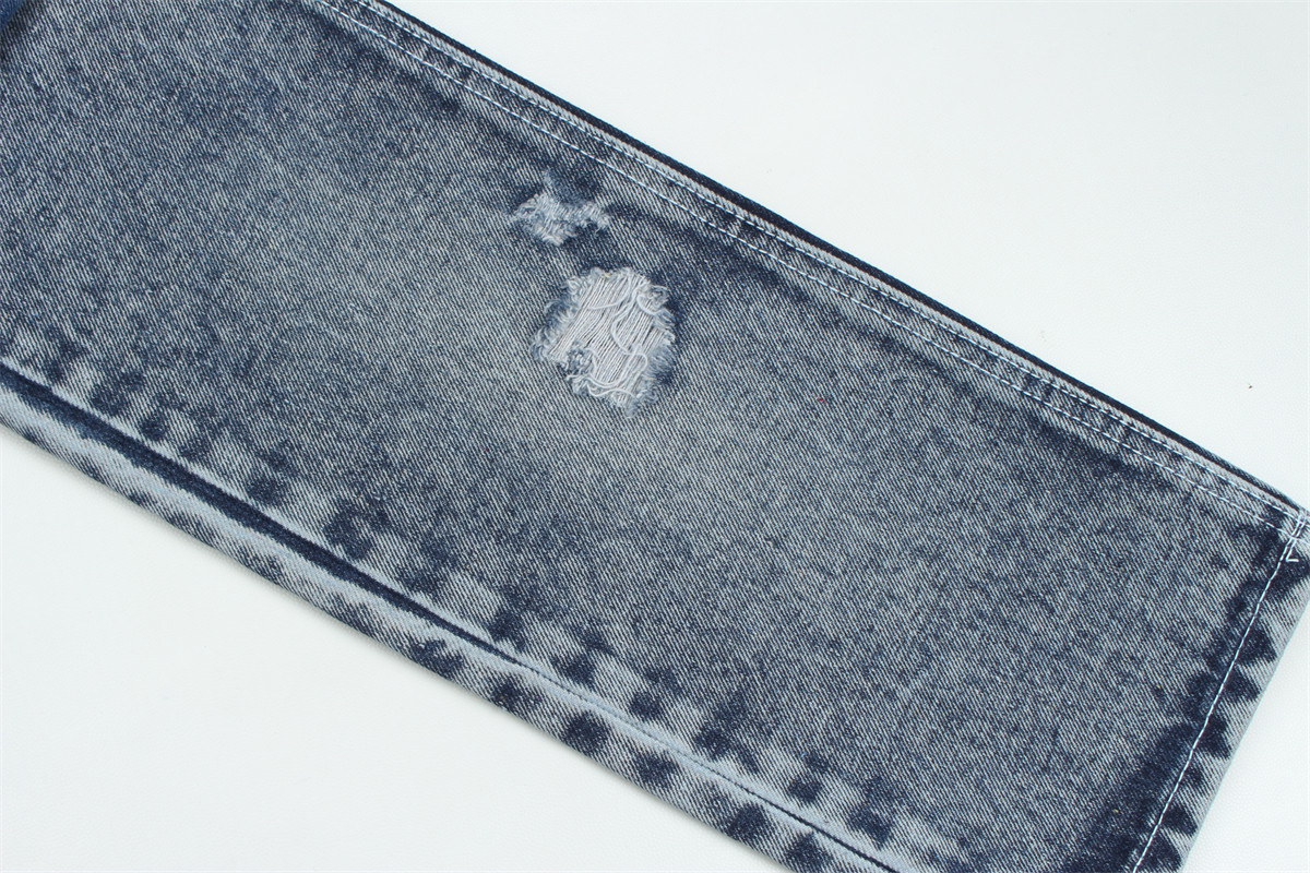 Recycled Fiber Denim Fabric In A Very Deep Blue 11.5 Oz High Elasticity