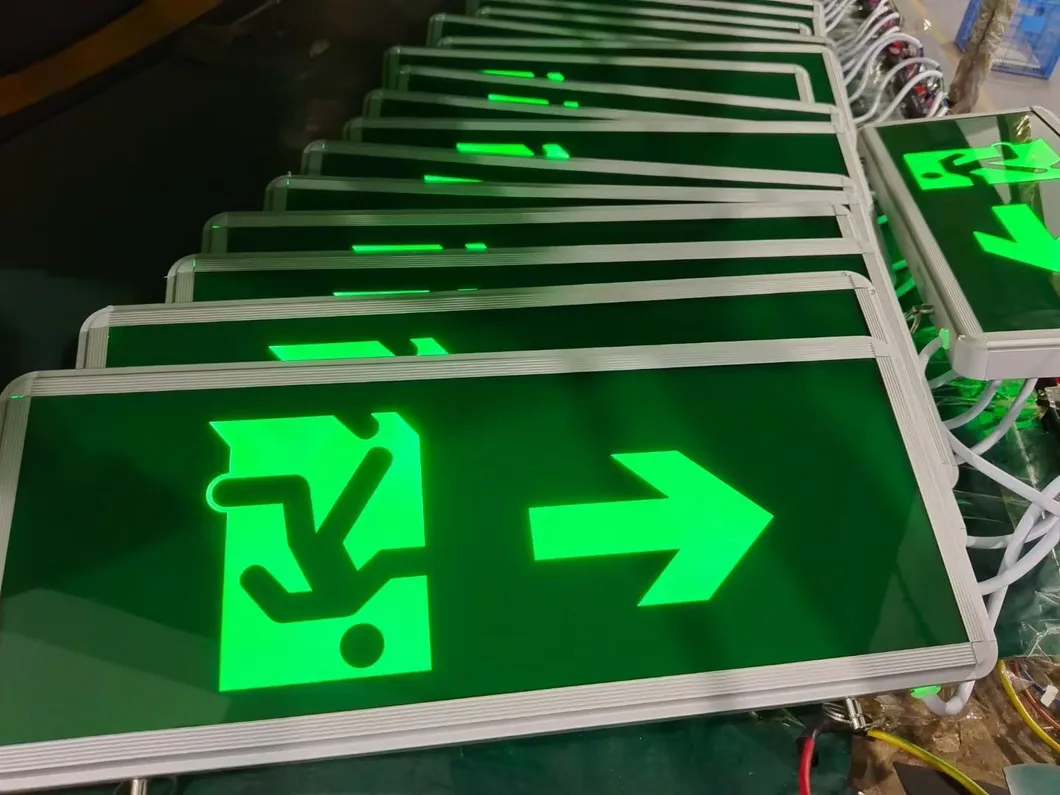 Factory Price High-Visibility Rechargeable LED Exit Sign Emergency Light for Shopping Malls Supermarkets Airports Offices Factories Hotels and Basements