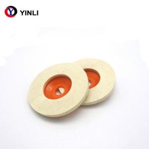 China Natural Wool Hard Density Felt Polishing Wheel 80mm For Grinder on sale