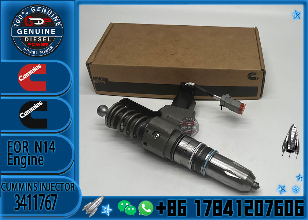 Diesel engine spare parts common rail fuel injector 3411764 3411767 for Cummins Engine N14