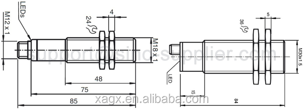 GXUS series Low cost hot sale intelligent transducer ultrasonic 2mhz
