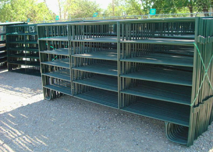 Metal Cattle / Horse Fence Panels / Portable Corral Panels Corrosion Resistant