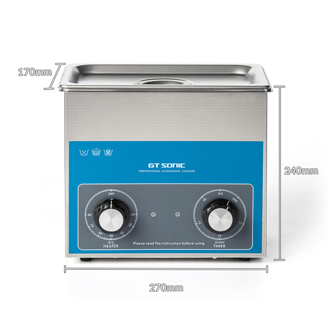 GT SONIC 3L Manual Ultrasonic Cleaner 3D Printer Ultrasonic Cleaning Machine 100W