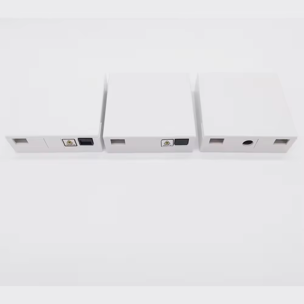 ABS Face Plate Fiber Optic Termination Box with 2 Core SC Adapters and Pigtails