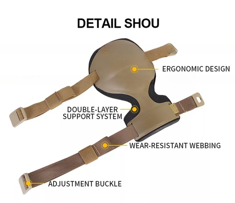 Breathable Tactical Outdoor Elbow Knee Pads for Customized Sports Impact Protection