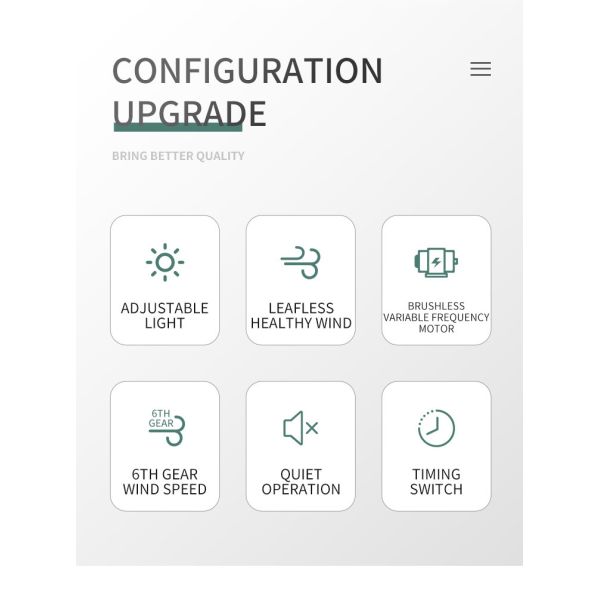 No leaf ceiling fan lamp household bedroom living room invisible air conditioner electric fan ceiling fan lamp