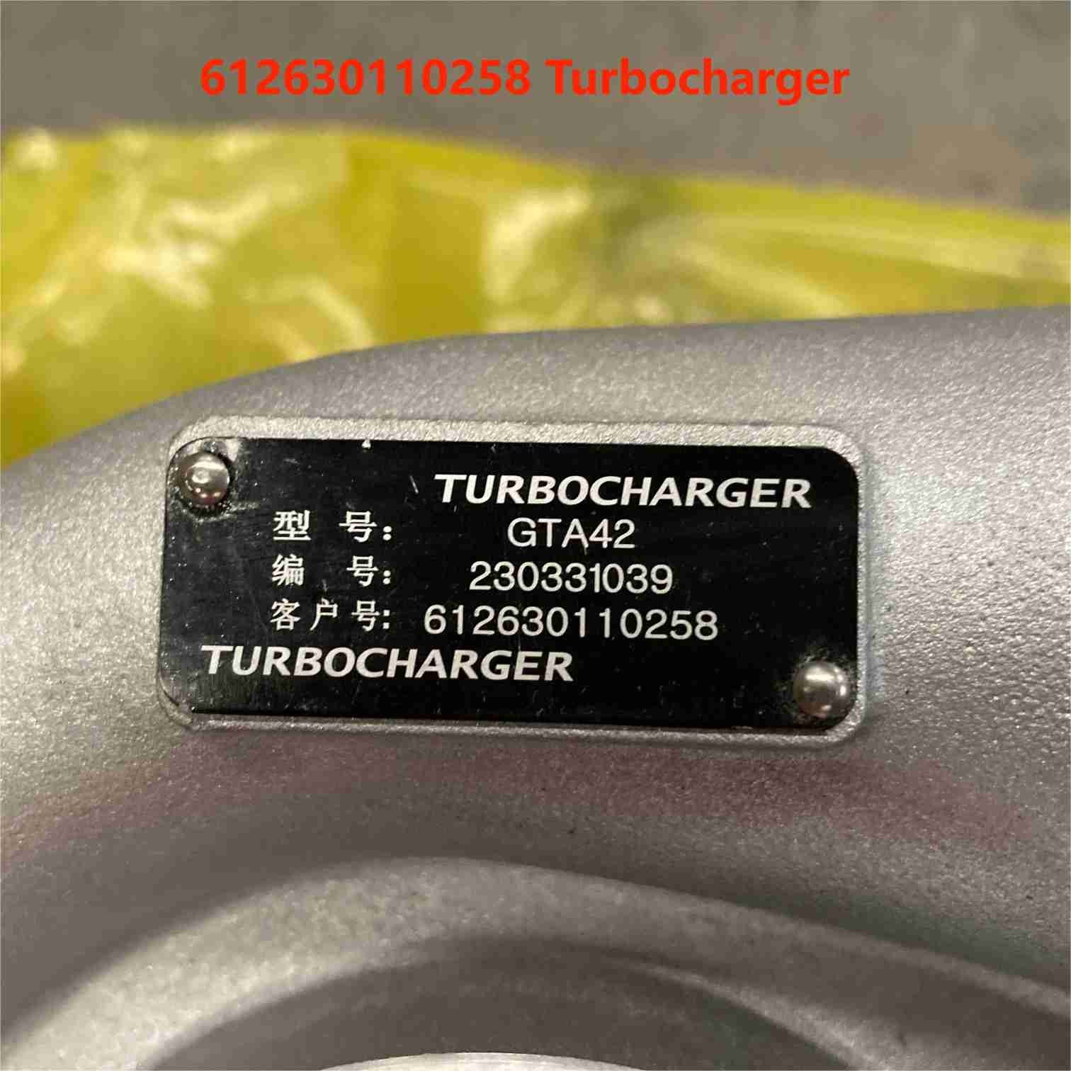 Holset Turbo 612630110258 Weichai Engine Parts GTA42 230331039 Turbocharger
