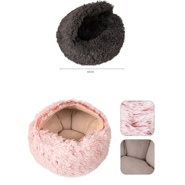 Soft Plush Warm Cat Bed With Cover Pet Cushion House Pet Mat