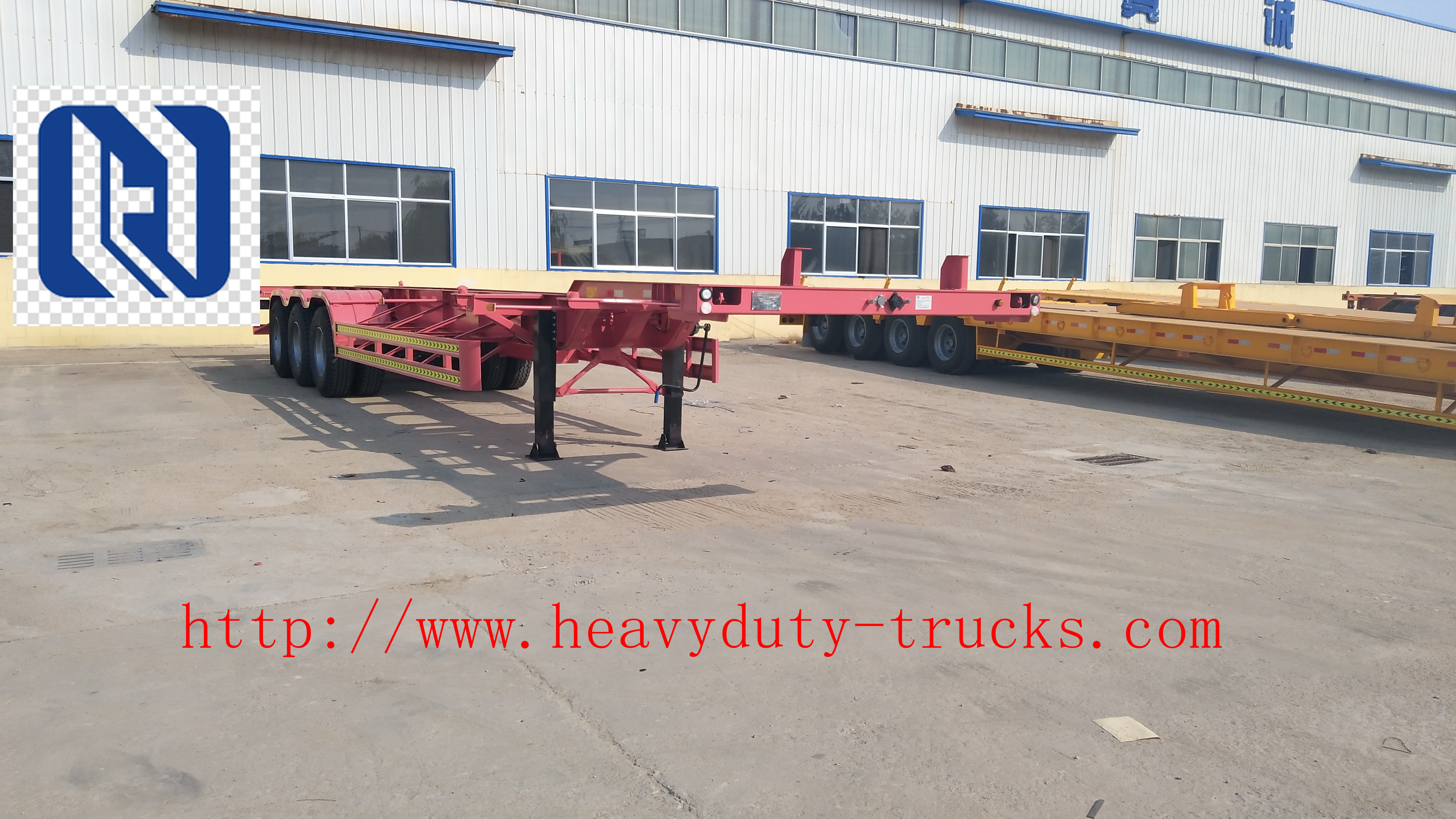 Cargo Lorry Semi Trailer 3 Axle Semi Trailer Trucks With Manual Transmission