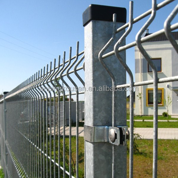 Pvc Coated Easily Assembled 3D Curvy Welded Wire Mesh Panel Fencing for Highway Fence