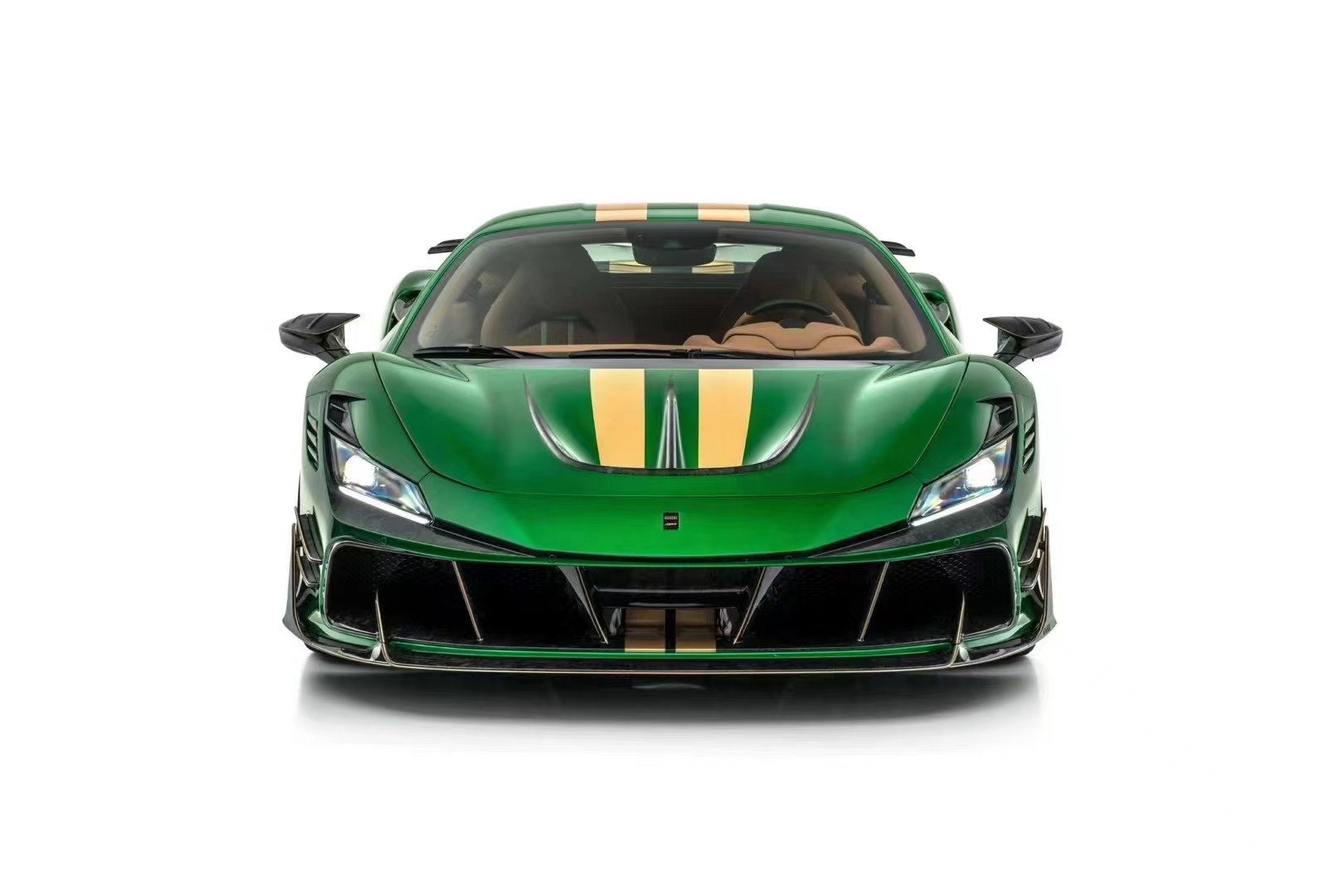 For Ferrari F8 Carbon Fiber Body Kit F8 Upgrades MSY-style Front and Rear Bumper Spoiler Hood Body Kit